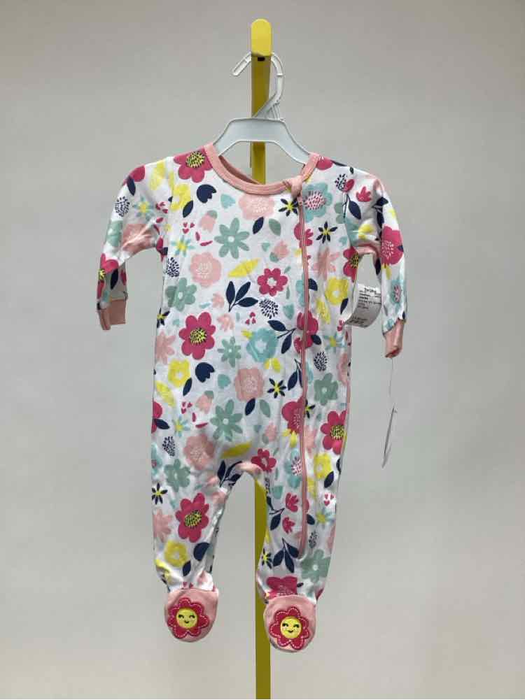 Koala Baby White floral Child Size 3-6 Months Girl's Gowns/sleepers
