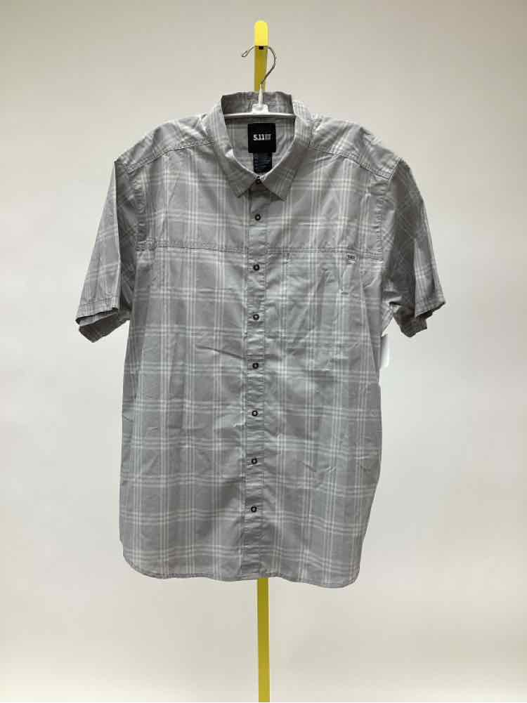 Size XL 5.11 TACTICAL Gray Print Men's Collared Shirts