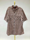 Size XXL ALASKAN HARDGEAR (AKHG) Brown Print Men's Collared Shirts