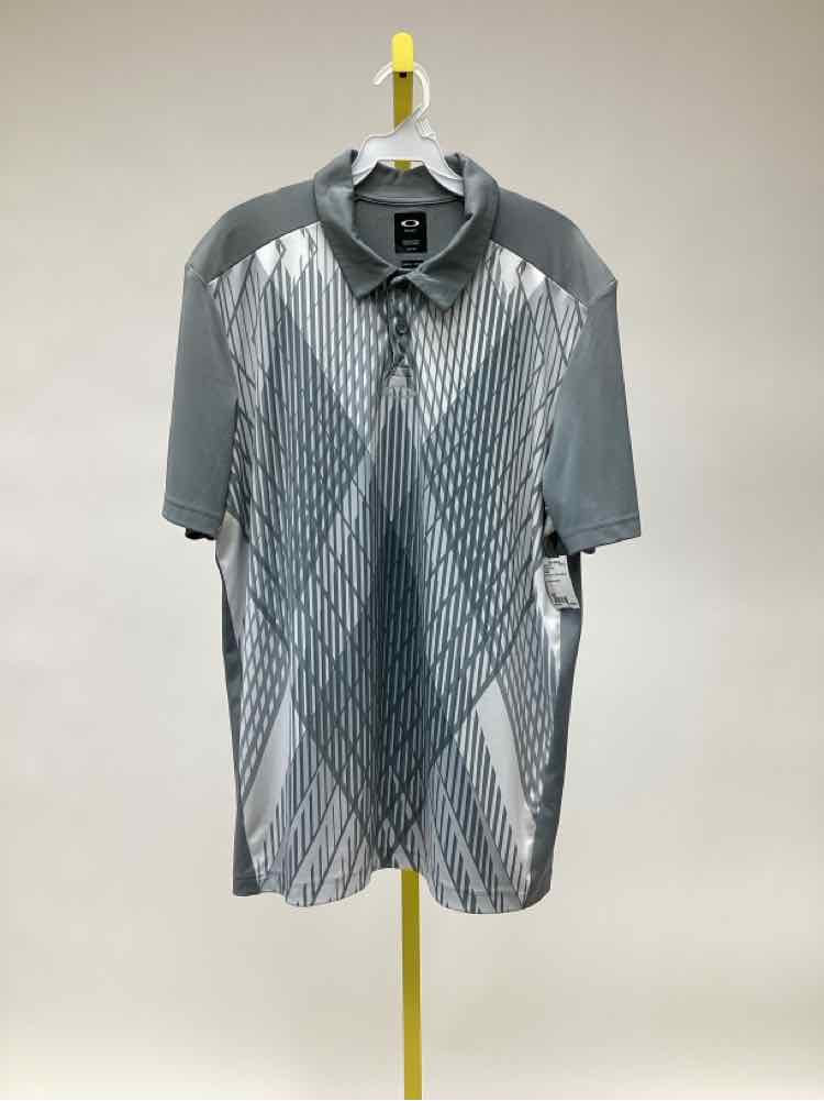 Size XXL Oakley Gray Men's Collared Shirts