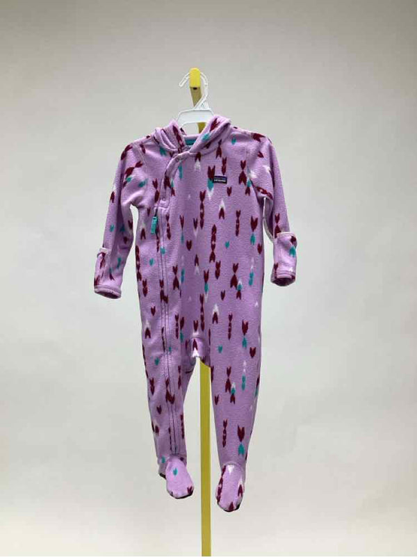 Patagonia Purple Print Child Size 12-18 Months Girl's Snow Suit