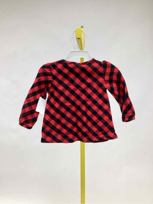 Carter's - Just One You Red Print Child Size 12 Months Girl's Shirt