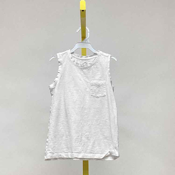 primary White Child Size 6 Girl's Tank Top