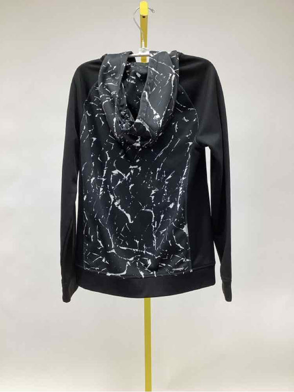 Child Size 18 Adidas Black Print Boy's Hoodies