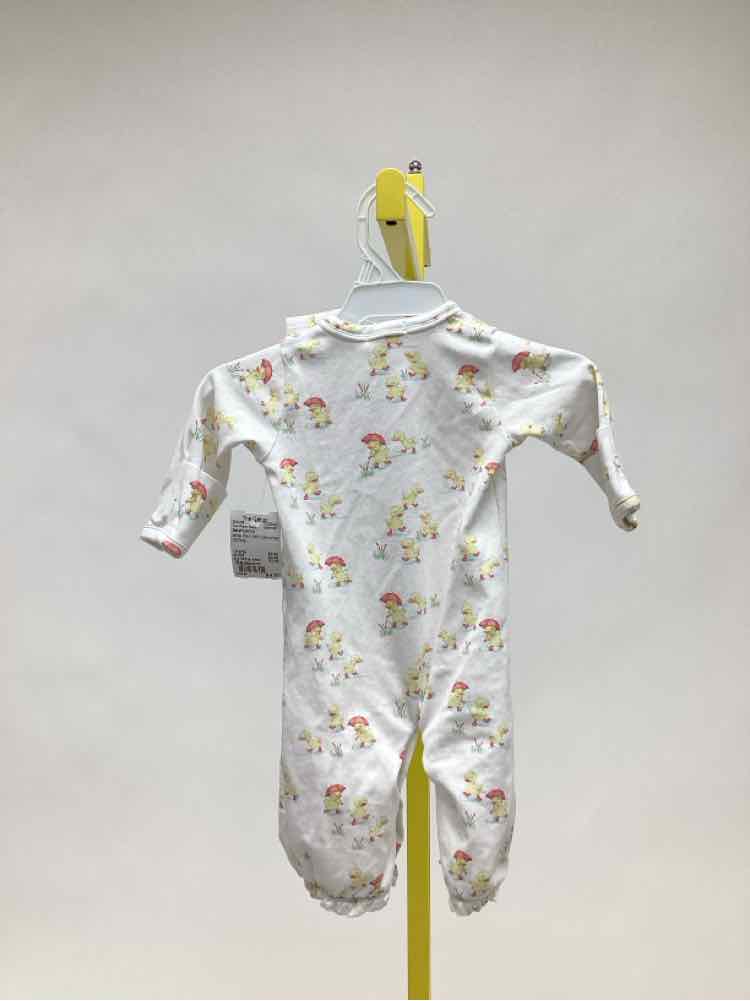 BabyClubChic White Print Child Size Newborn Girl's Two Piece Outfit