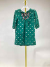 Tea Green Print Child Size 5 Girl's Everyday Dress