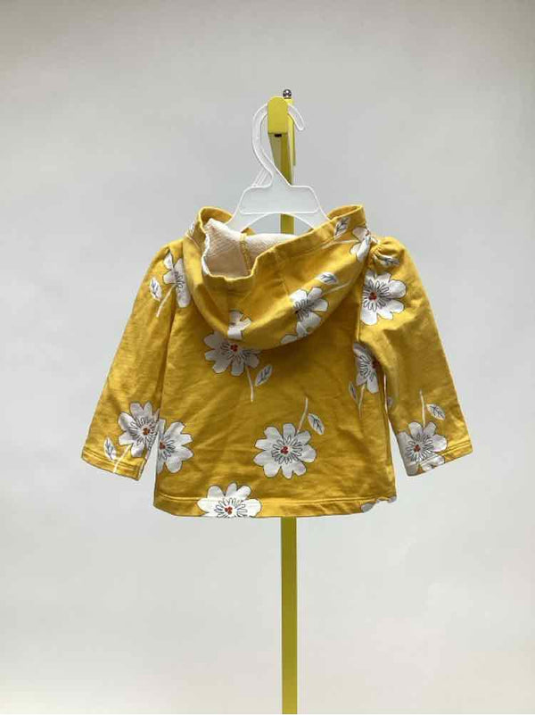 Carter's - Child of Mine Yellow Print Child Size 18 Months Girl's Hoodie