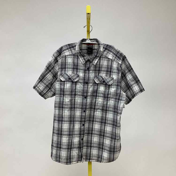 Size XL The North Face Gray Print Men's Collared Shirts