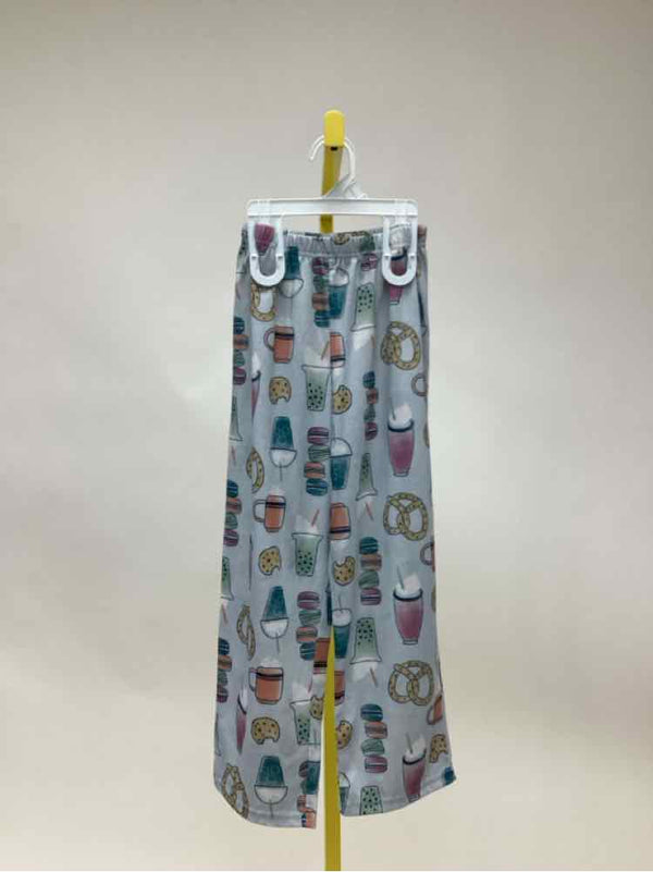 Carters Gray Print Child Size 7 Girl's Summer Sleepware