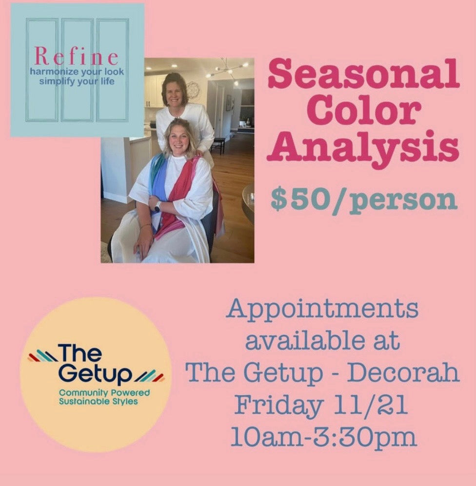 Color Analysis Session with Beth Gilana of Refine Studios