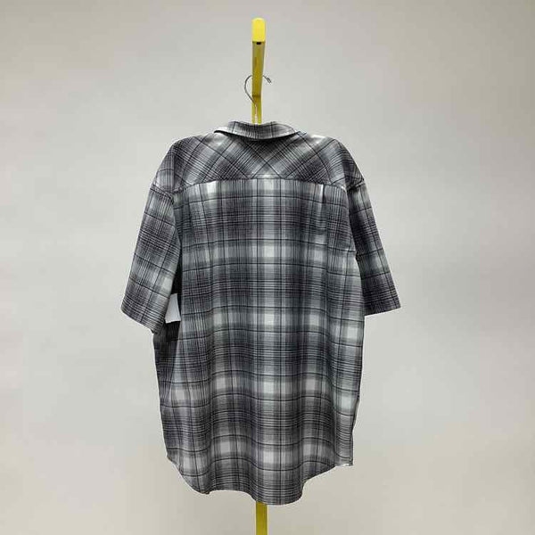 Size XL Orvis Black Print Men's Collared Shirts