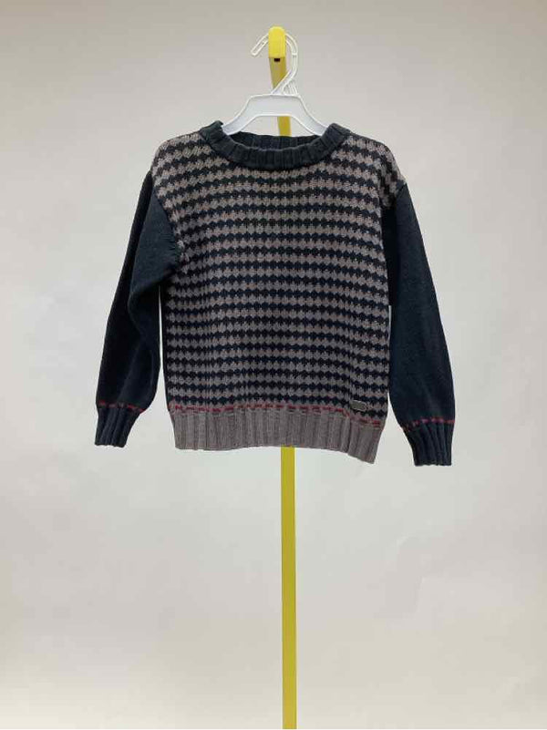 Child Size 5 Krickets Navy Print Boy's Sweater