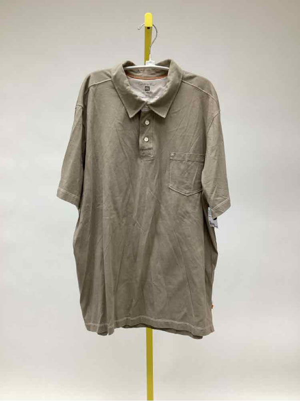 Size XXL Quiksilver Beige Men's Collared Shirts