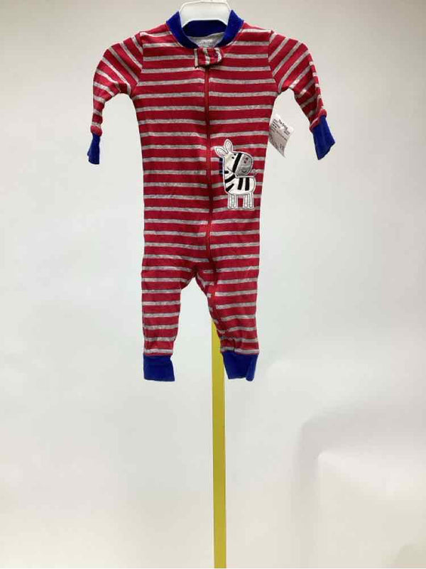 Little Me Red Print Child Size 12 Months Boy's Gowns/Sleepers