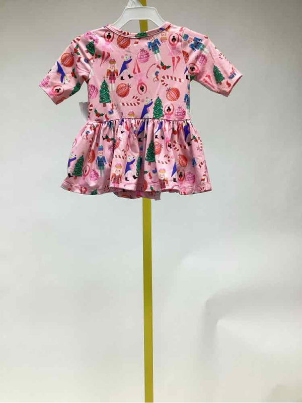 Mila & Rose Pink Print Child Size 6-12 Months Girl's Dress