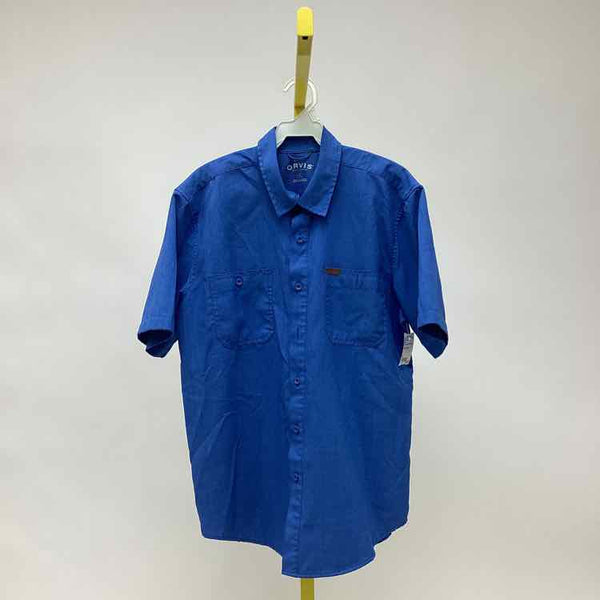Size M Orvis Blue Men's Collared Shirts