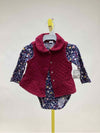 Carters Burgundy Child Size 12 Months Girl's Two Piece Outfit