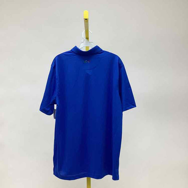 Size M Greg Norman Blue Men's Collared Shirts