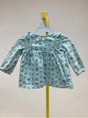 Carter's - Child of Mine Blue Print Child Size 12 Months Girl's Shirt