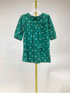 Tea Green Print Child Size 5 Girl's Everyday Dress