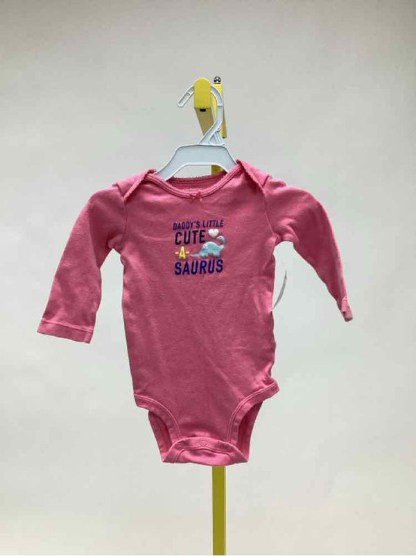 Carters Pink Child Size 12 Months Girl's Onesie