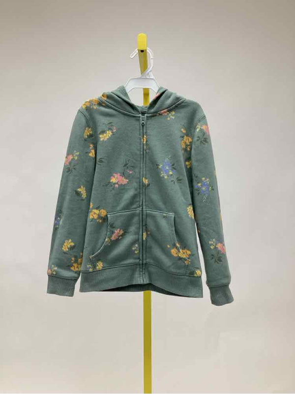 Oshkosh Green Print Child Size 7 Girl's Hoodies