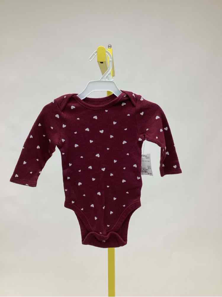 Old Navy Burgundy Child Size 6-12 Months Girl's Onesie