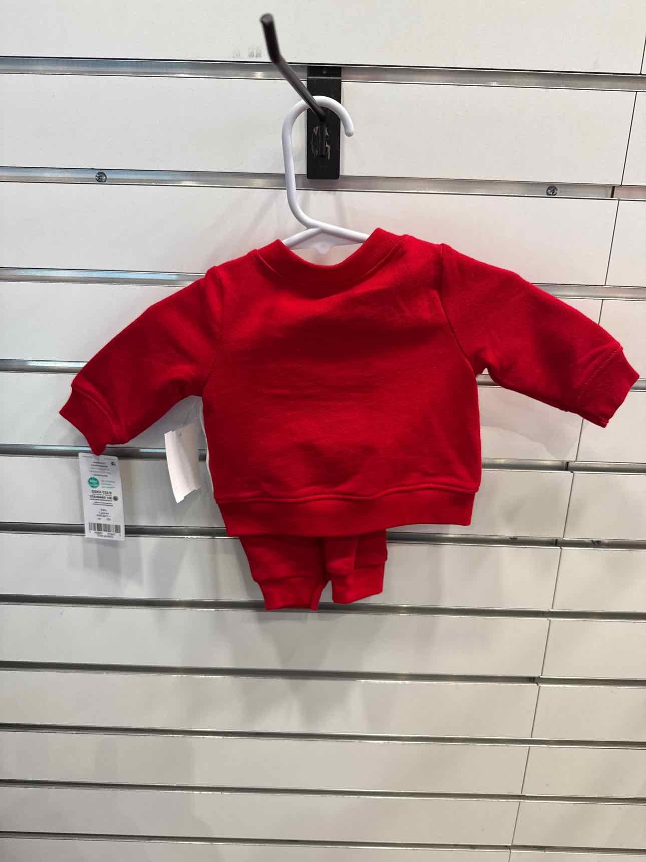 Carters Red Child Size Newborn Boy's Three Piece Outfit