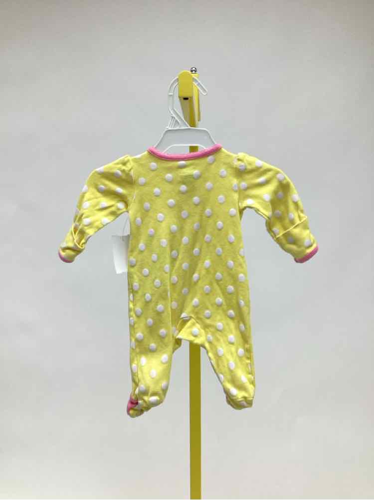 Carters - Simple Joys Yellow Print Child Size Newborn Girl's Gowns/sleepers