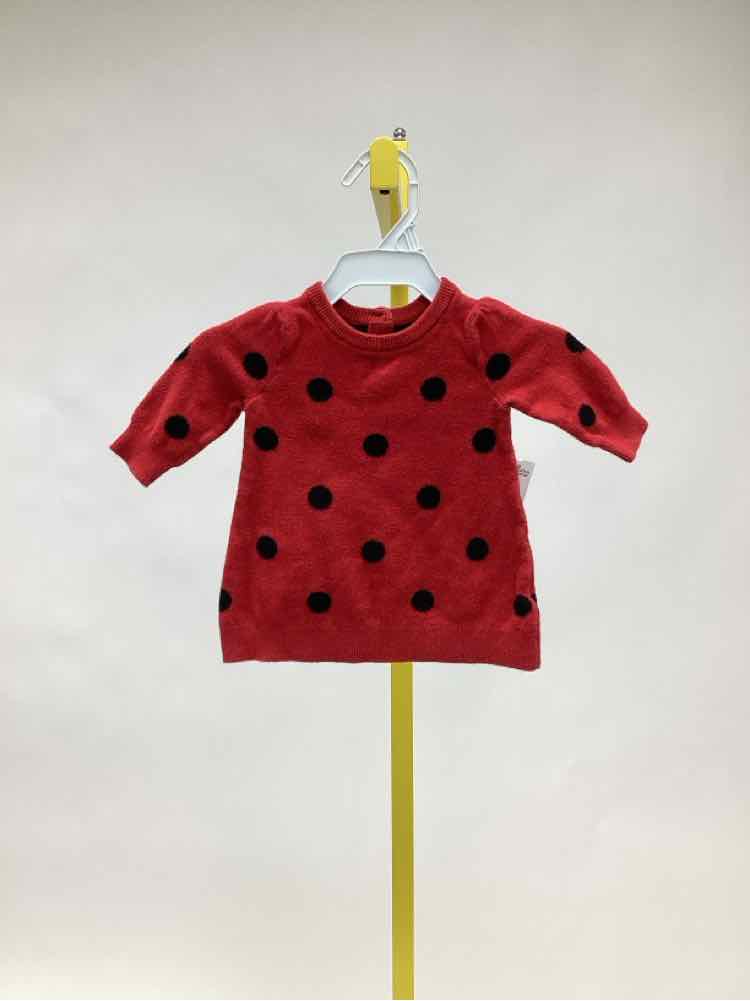 Gap Red Print Child Size 0-3 Months Girl's Sweater