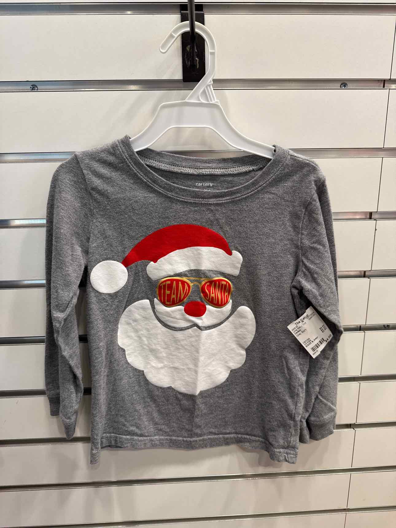 Carters Gray Boy's Long Sleeve Shirt