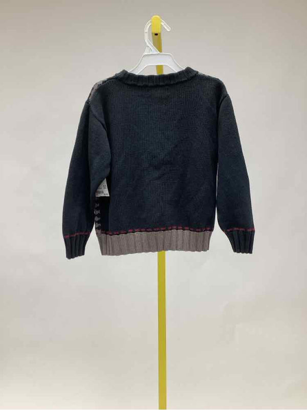 Child Size 5 Krickets Navy Print Boy's Sweater