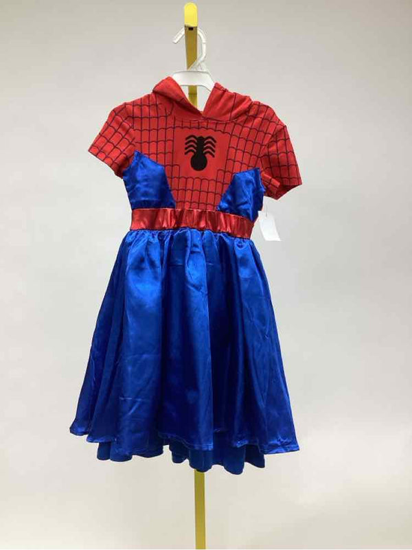 Marvel Red/Blue Child Size 4T Girl's Everyday Dress