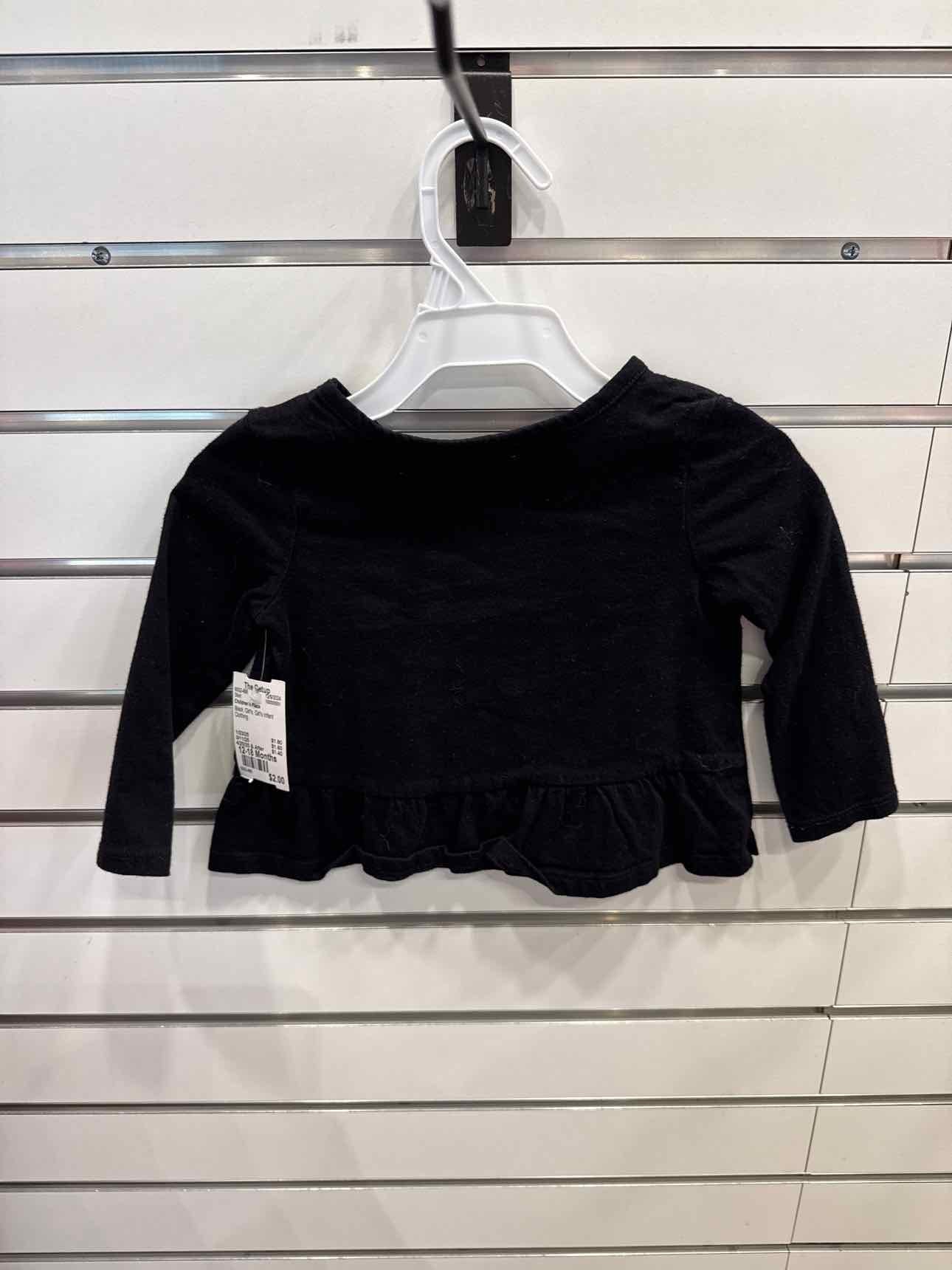 Children's Place Black Child Size 12-18 Months Girl's Shirt