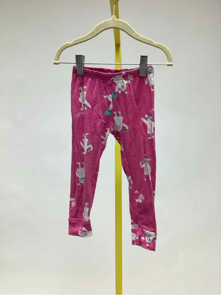 Carters Pink Print Child Size 24 Months Girl's Pajamas