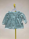 Carter's - Child of Mine Blue Print Child Size 12 Months Girl's Shirt