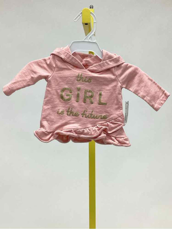 Carters Peach Child Size 3 Months Girl's Hoodie