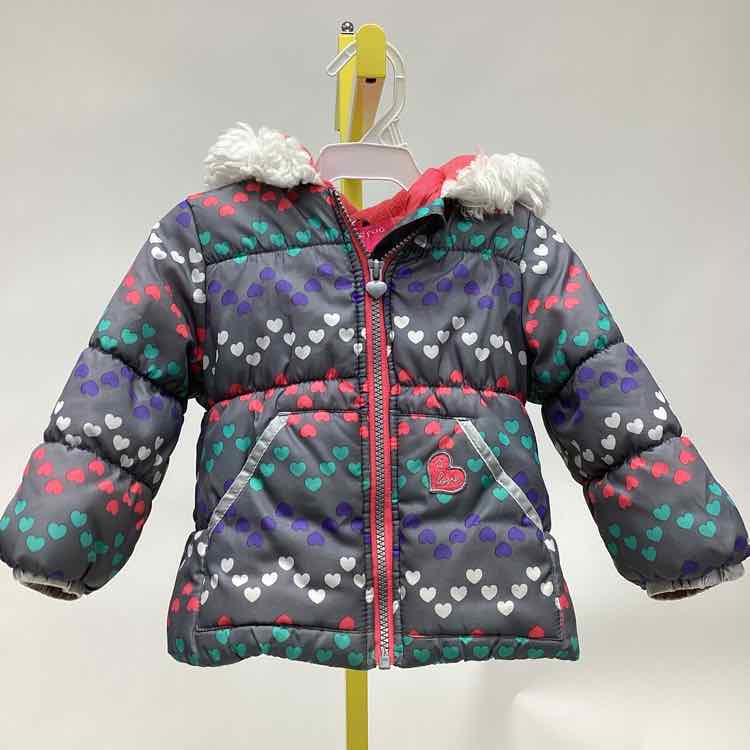 London fog Gray Print Child Size 3T Girl's Winter Coat