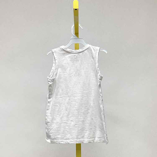 primary White Child Size 6 Girl's Tank Top
