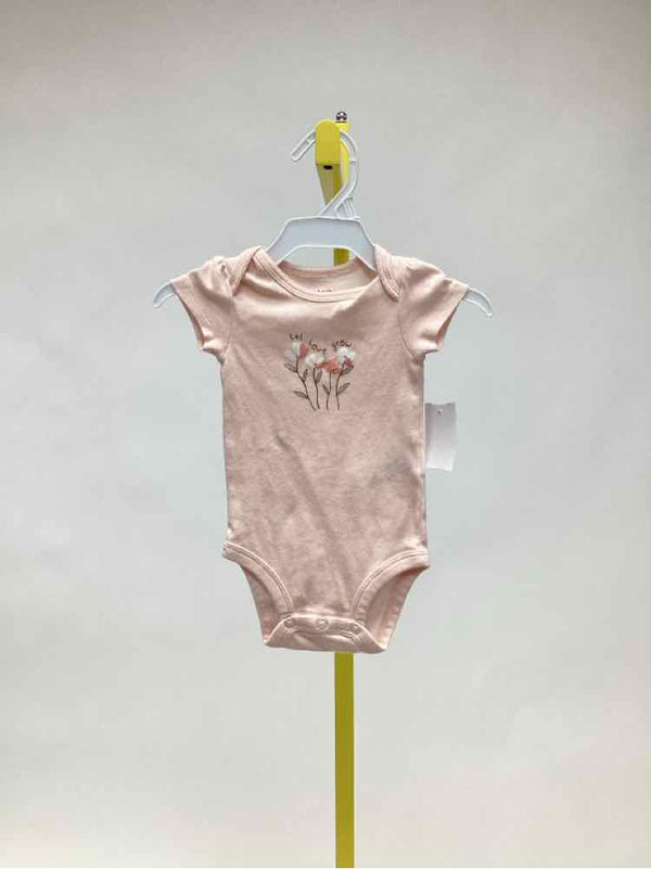 Carters Peach Child Size 3 Months Girl's Onesie