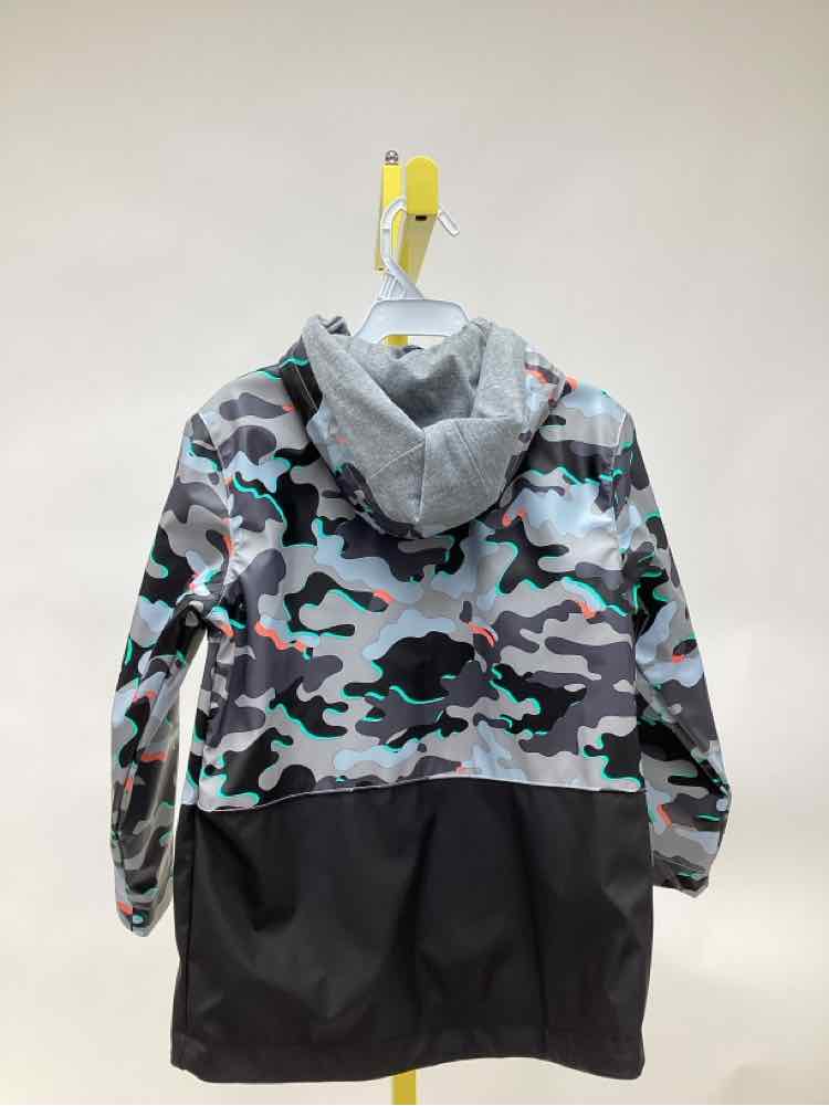 Cat & Jack Gray Print Child Size 4T Boy's Rain Coat