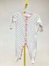 Carters White Print Child Size 6 Months Girl's Onesie