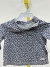 Gap Gray Print Child Size 3-6 Months Girl's Shirt