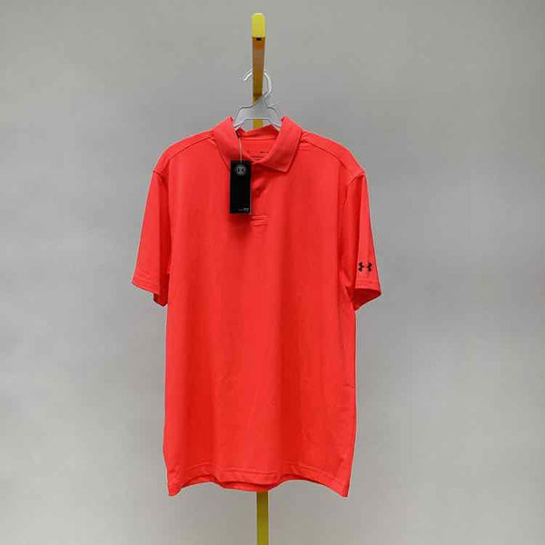 Size M Under Armour Orange Men's Collared Shirts